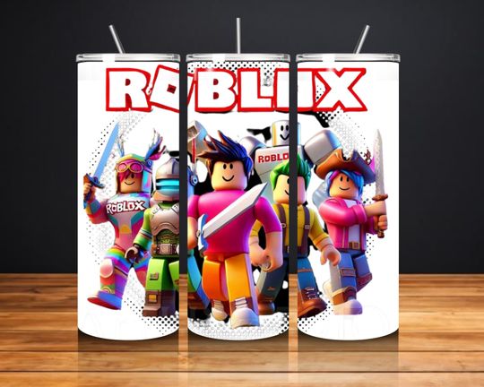 Roblox Tumbler Wrap - Gamer Lover Cartoon Kids - Birthday Gift for Kids