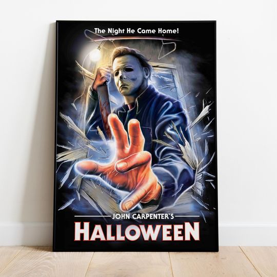 Halloween Poster | High Quality Ready To Print | Rolled Canvas Print | Movie & Film Art | Gift Movie Poster