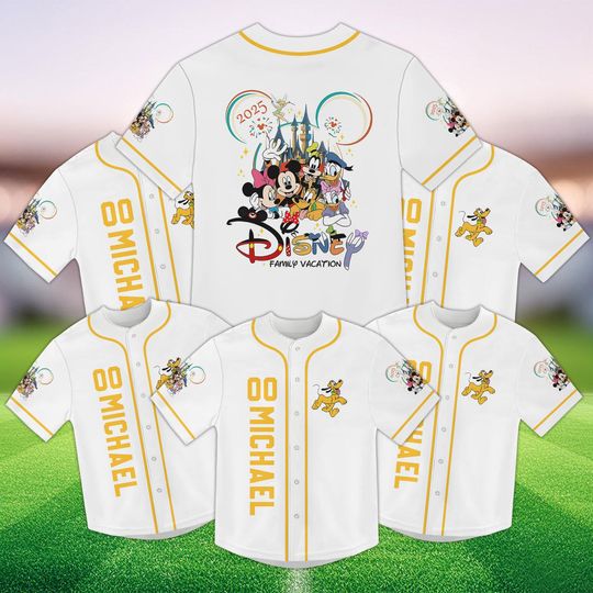 Disney Pluto Trip Jersey Shirt, Disney Family Vacation Trip Baseball Jersey