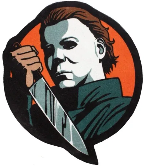 Halloween MICHAEL MYERS Icon Rug, Halloween Gift, Halloween Home Decor