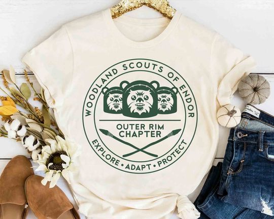 Star Wars Ewok Forest Camping T-Shirt