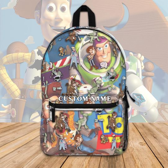 Toy Story Disney Backpack, Back to School Book Bag, Disney Bag, Kids Backpack, Travel Bag, Disney Trip Accessory, Buzz & Woody Disney Lovers