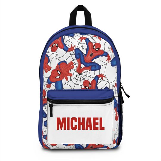 Custom Spiderman Backpack Personalized School Bag Spiderman Bookbag School bag personalized kid backpack Spiderman Gift School Bag for boys