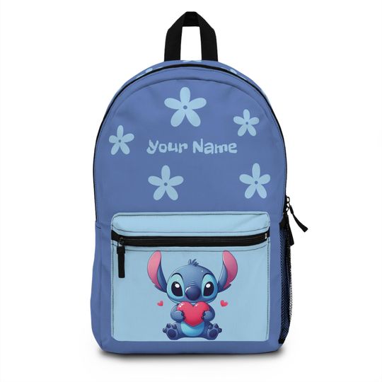 Personalized Stitch Backpack, Custom Lilo and Stitch School Bag, Cute Disney Bookbag for Kids & Adults Unique Stitch Gift Back to School Bag