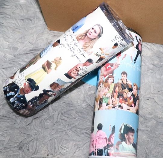 Forrest Gump Film Sippers tumbler sublimation 20oz |  Glitter photo tumbler | Abstract  Skinny