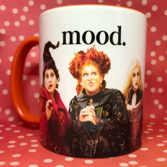 Halloween Themed Mug - Hocus Pocus Mood - Color Accent Mug - 11oz