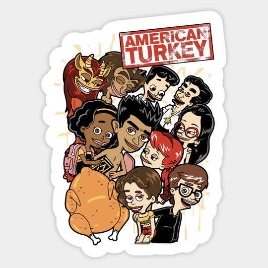 American Turkey - Big Mouth - Sticker