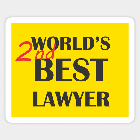 World's 2nd Best Lawyer - Better Call Saul - Sticker