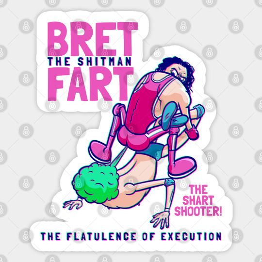 Bret Fart - Bret Hart Hitman - Sticker