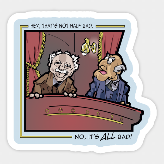 Statler and Waldorf: The Hecklers - Muppets - Sticker