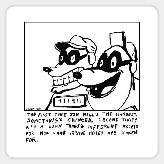 Beagle Men - Crimes - Sticker