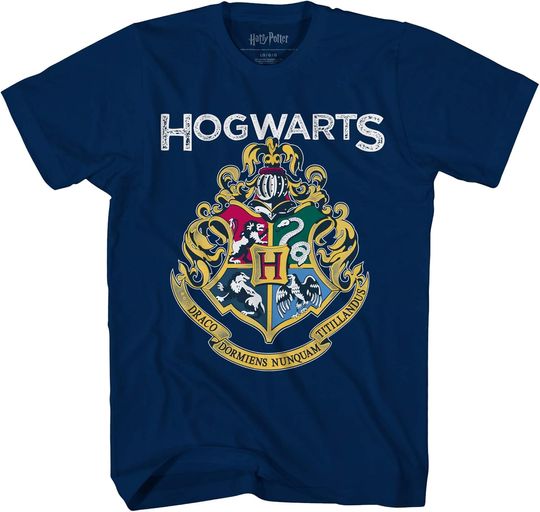Hogwarts Distressed Seal Emblem Boys Youth T-Shirt