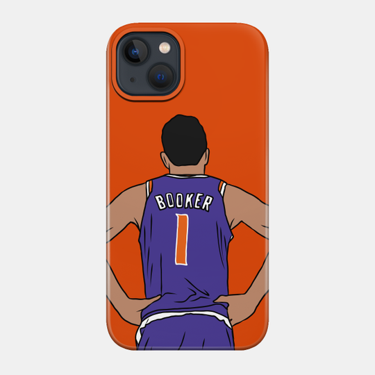 Devin Booker Back-To - Devin Booker - Phone Case
