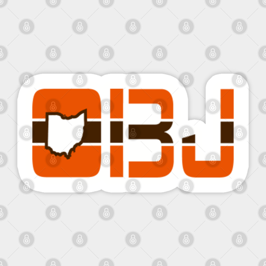 OBJ Ohio, Cleveland Browns - Obj - Sticker