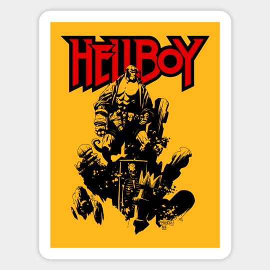 HELLBOY - Graveyard - Robzilla - Sticker
