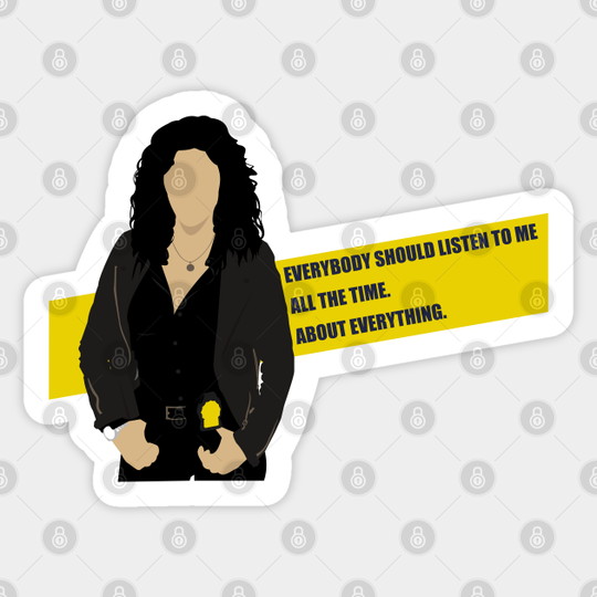 Everybody Should Listen to Me All the Time - Brooklyn Nine Nine - Sticker