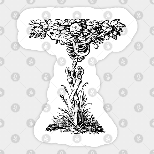 Tree of life, knowledge and death. - Black Metal - Sticker