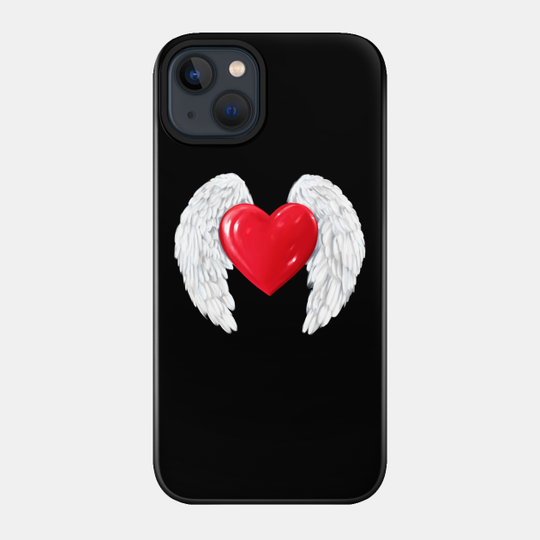 Heart Angel Wings - Angel Wings - Phone Case
