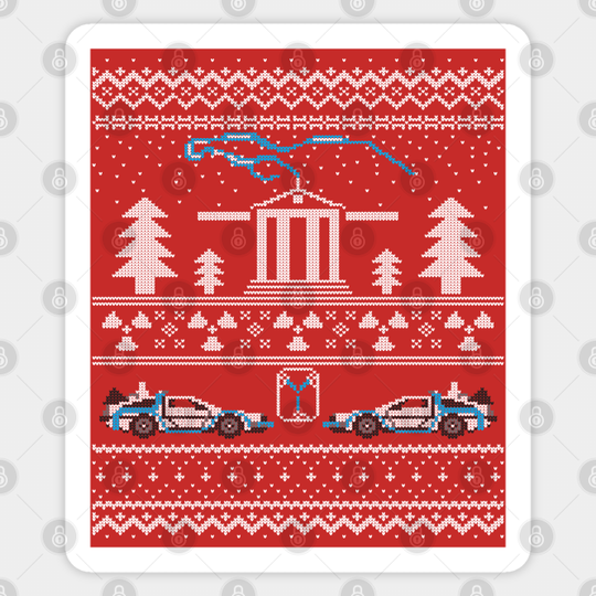 Back to the Future Ugly Sweater - Back To The Future - Sticker