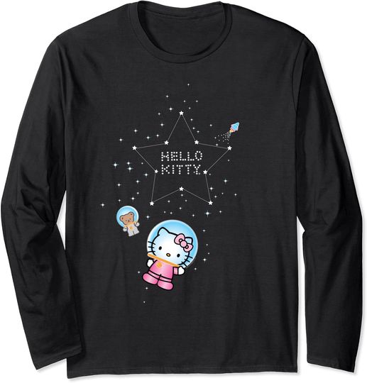 Hello Kitty Constellation Stars Astronaut Long Sleeve T-Shirt