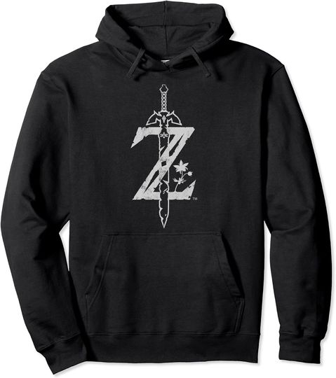 Zelda Breath Of The Wild Logo Pullover Hoodie