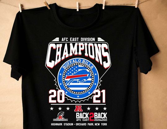 Buffalo Bills AFC East Division Champions Back to Back Shirt