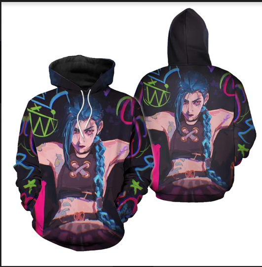 League Of Legend Arcane 3D Printed Hoodie