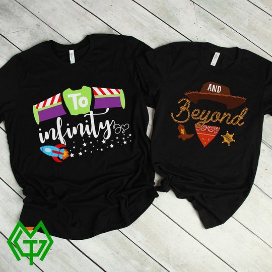 To Infinity and Beyond Couple Matching Shirts - Toy Story Family Custom Shirts