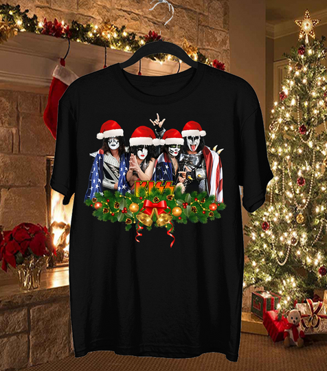 Kiss Band Christmas Merry X Mas  Rock Band