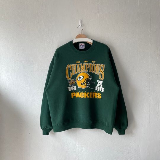 Vintage 1997 Green Bay Packers NFC Champions Crewneck Sweatshirt