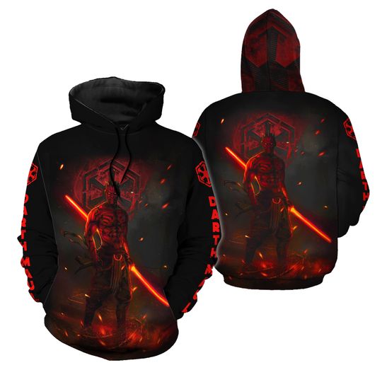 Vintage Star Wars Darth Maul Hoodie, Disney Star Wars Shirt, Galaxy's Edge Sweatshirt