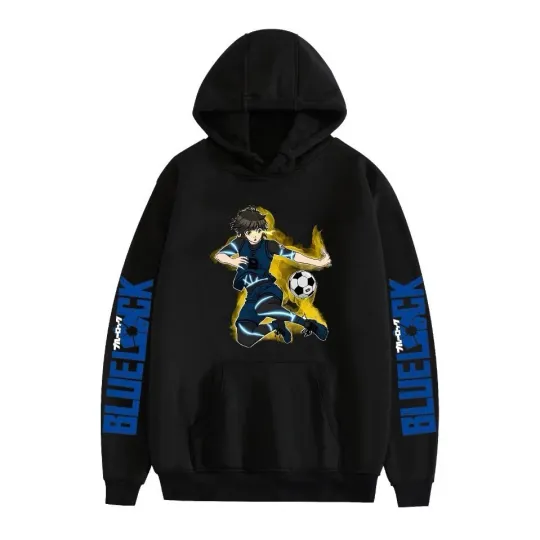Blue Lock Hoodie Unisex Anime Manga Pullover Fan Apparel