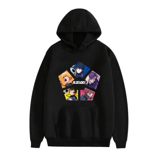 Unisex Blue Lock Hoodie Anime Manga Pullover Sweatshirt