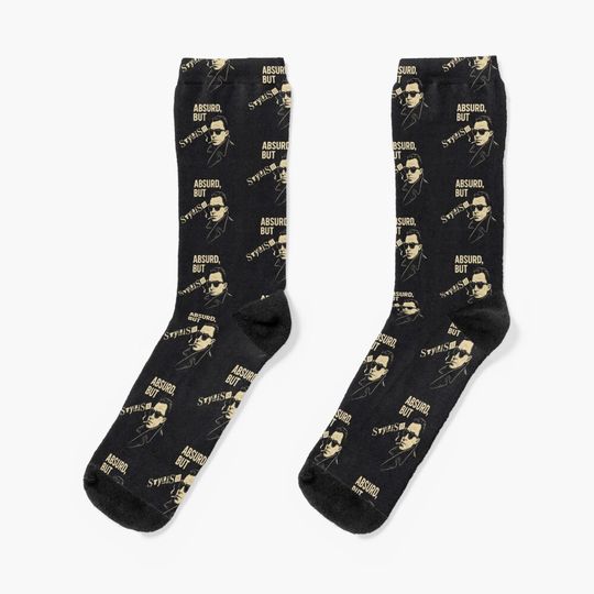 Camus - Absurd But Stylish - Fun Philosophy Meme Gift Socks