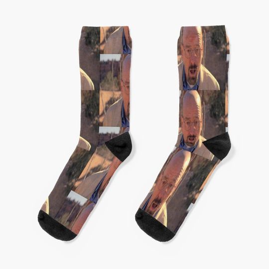 Walter White Shocked Socks