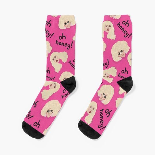 Trixie Mattel & Katya - Rupaul's Drag Race - RPDR - Oh Honey Socks