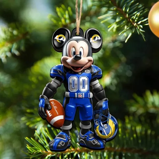 Personalized Los Angeles Team Ramss Sport Christmas Ornament, For Football Fan