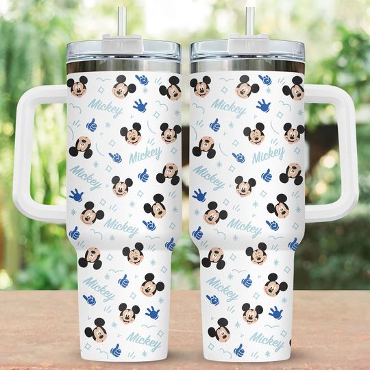 D.i.s.n.e.y Mouse Stainless Tumbler, Mickey Mouse 40oz Cup, Magic Kingdom Vacation Cup