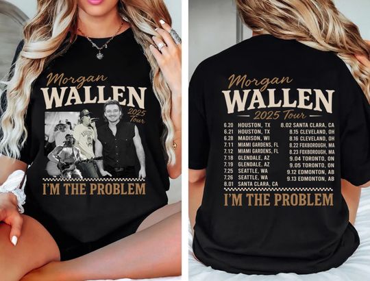 Wallen Western Im The Problem 2025 Tour Shirt, Country Music Shirt, 2025 Tour Concert Tee