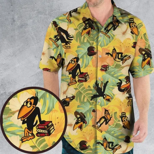 Bird Of A Feather Heckle And Jeckle Hawaiian Shirt