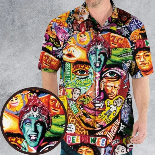 Scavenger Hunt Pee Wee Herman Hawaiian Shirt