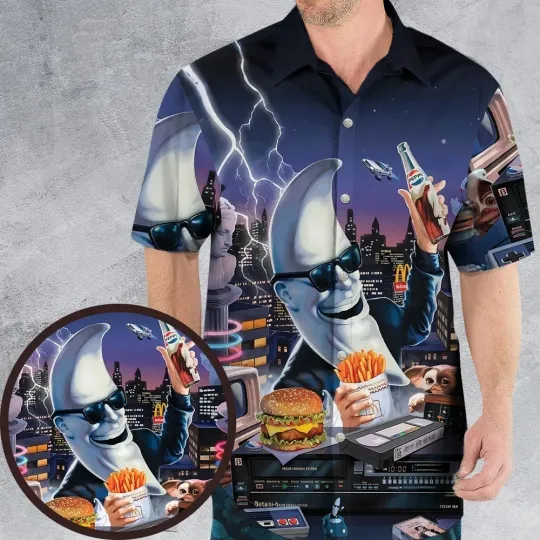Retro Moon Mac Tonight Hawaiian Shirt