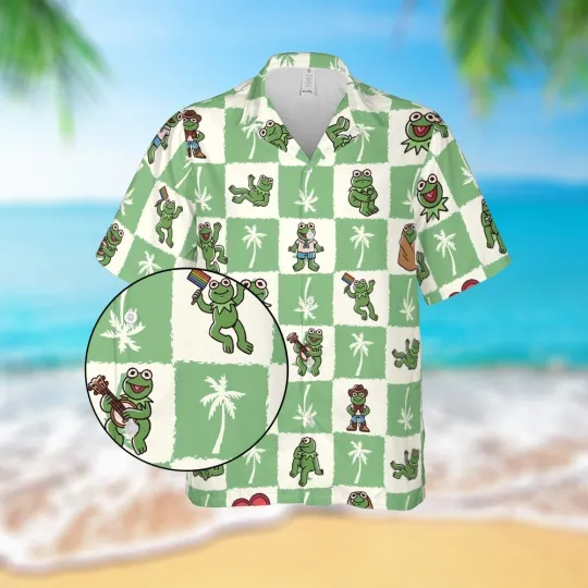 K the frog Muppet Hawaiian Shirt