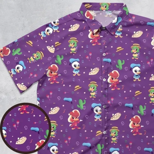 Three Amigos Donald Ducktales Hawaiian Shirt