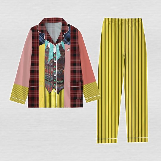 Doctor Who Sixth Doctor Pajamas Set, Tardis Doctor Women Pajamas, Dr Who Cosplay Pjs