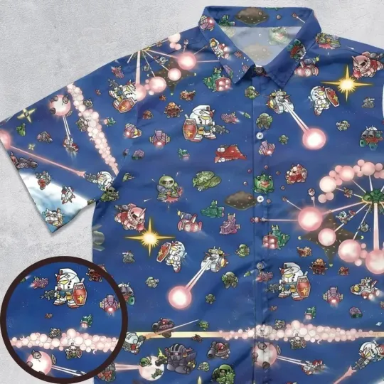 SD Gundam Battle Hawaiian Shirt