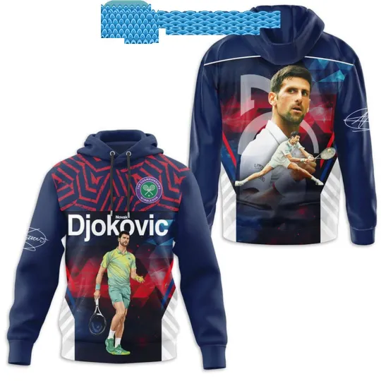 Wimbledon Tennis Championship Novak Djokovic Fan Hoodie