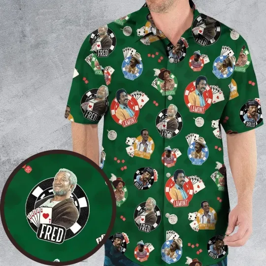 The Card Sharps Sanford and Son Hawaiian Shirt