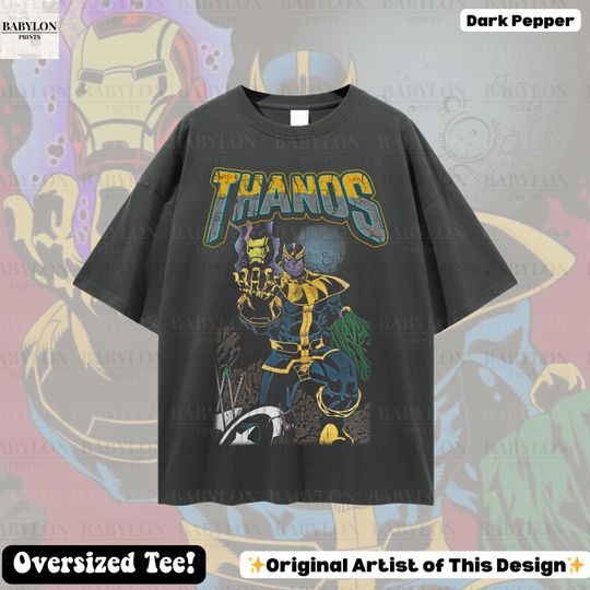 Oversized Marvel Thanos T-Shirt Marvel Comic Shirt Avengers Campus Disney Disneyland Tee