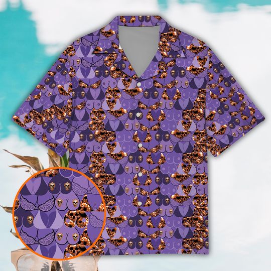Funny Skeleton Halloween Hawaiian Shirt